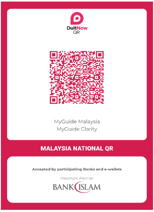 MyGuide Malaysia QR code for donations